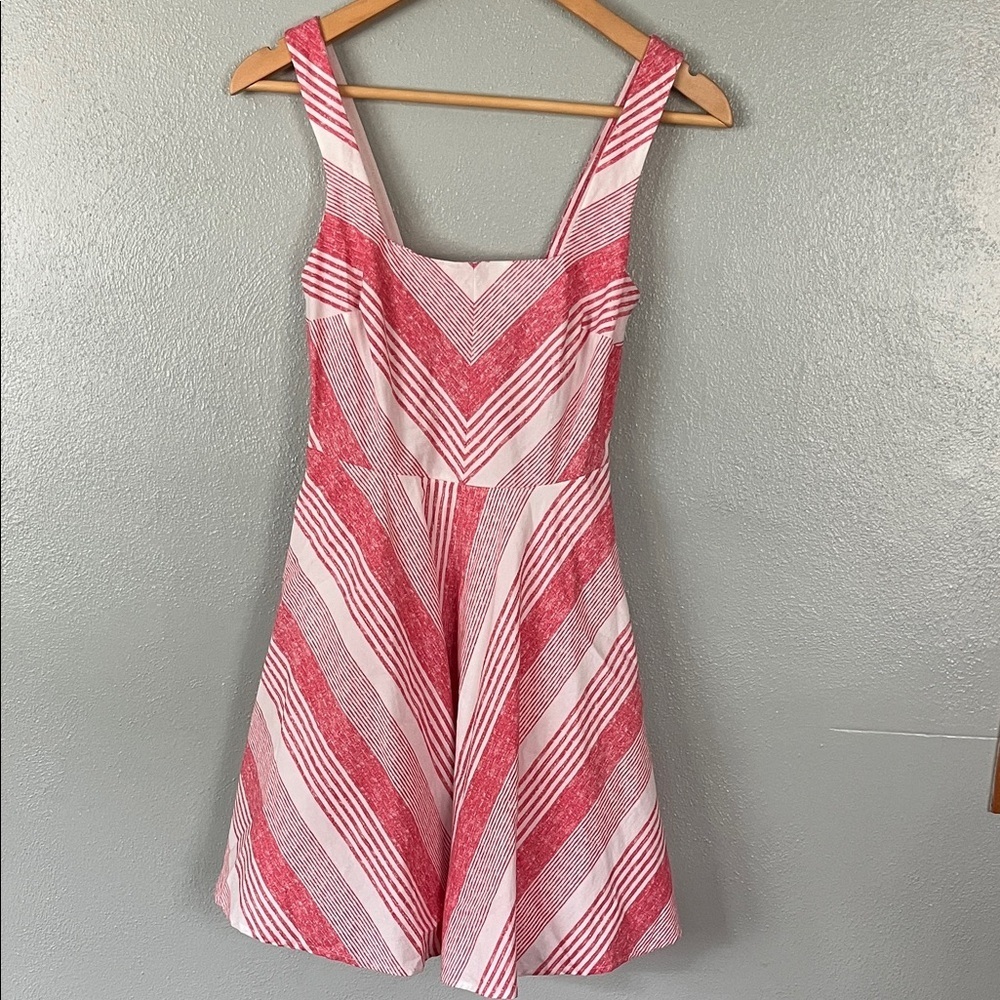 Bailey Blue Red and White Striped Dress